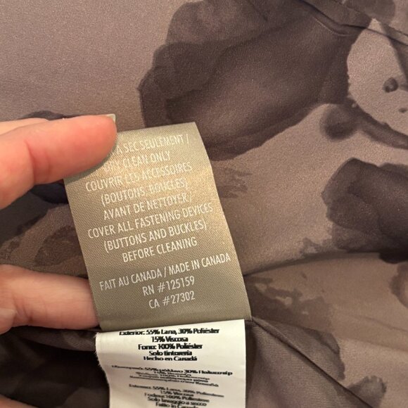 Soia & Kyo Gray Wool Blend Belted Coat - Size Small - Picture 13 of 14